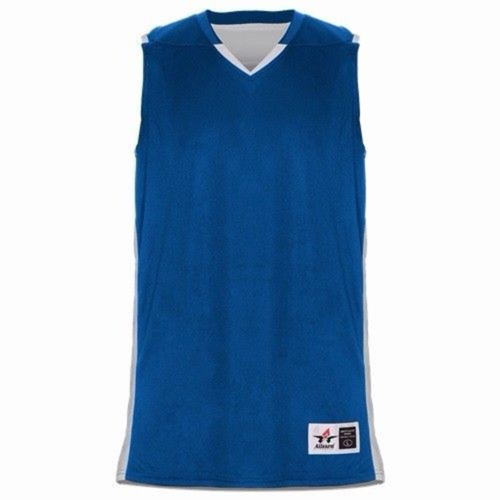 Alleson Men’s Cross Over Reversible Basketball Jersey #16 Sz 3X Royal White